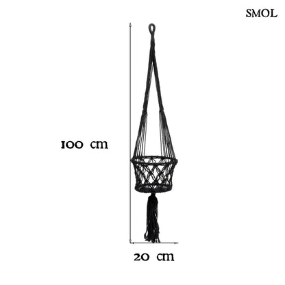 smol.hu -MARN, makramé, függő növénytartó, 100 cm