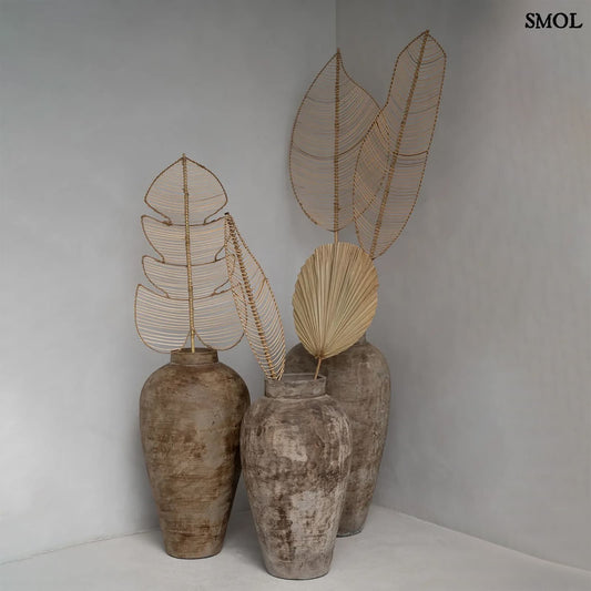 MONSTERA, rattan, levél dekoráció, 120 cm - smol.hu