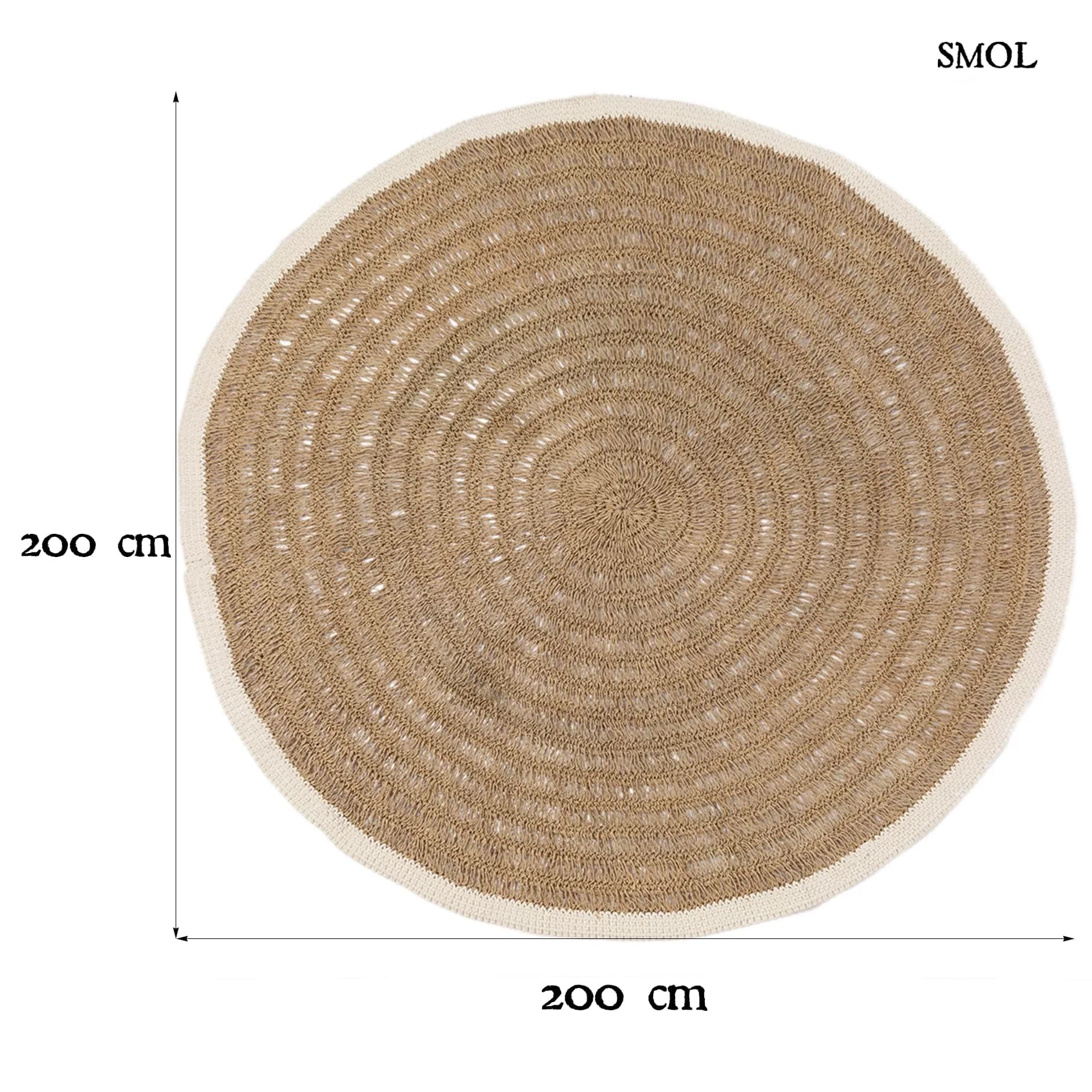MYRA, tengerifű szőnyeg, ⌀200 cm - smol.hu