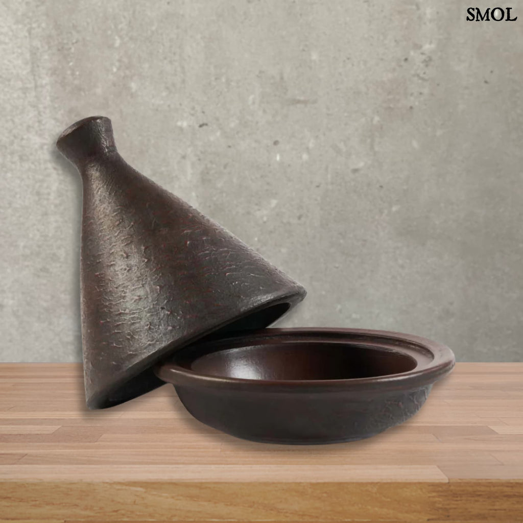 Marokkói Főzőedény | ETHNIC CONE TAJIN | SMOL -kúpos tetővel, ferdén