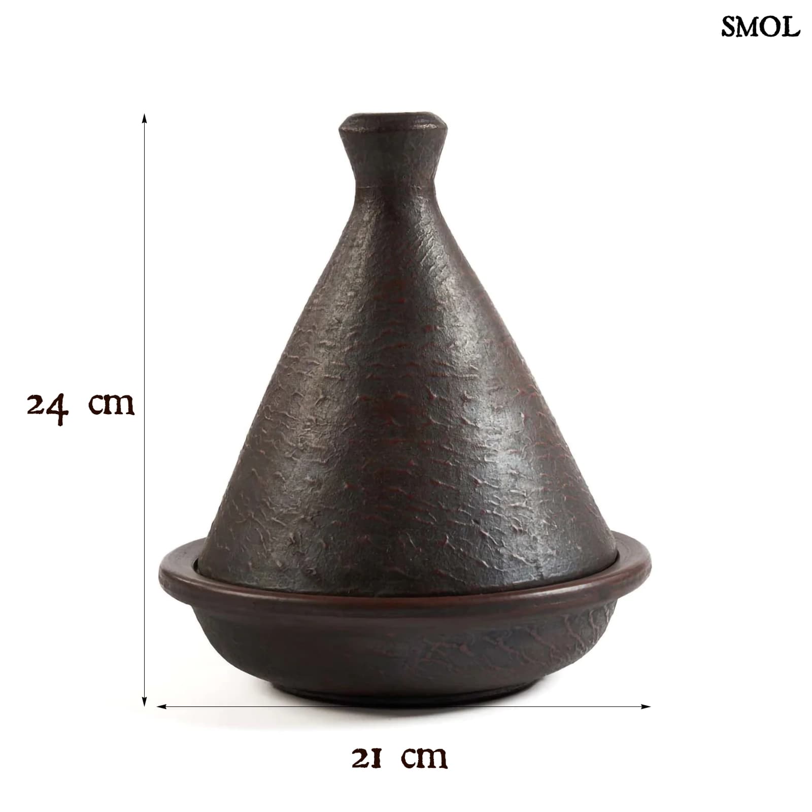 Marokkói Főzőedény | ETHNIC CONE TAJIN | SMOL - méretekkel