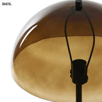 Modern Üvegbúrás Asztali Lámpa – barna| MELBA | SMOL - alulról