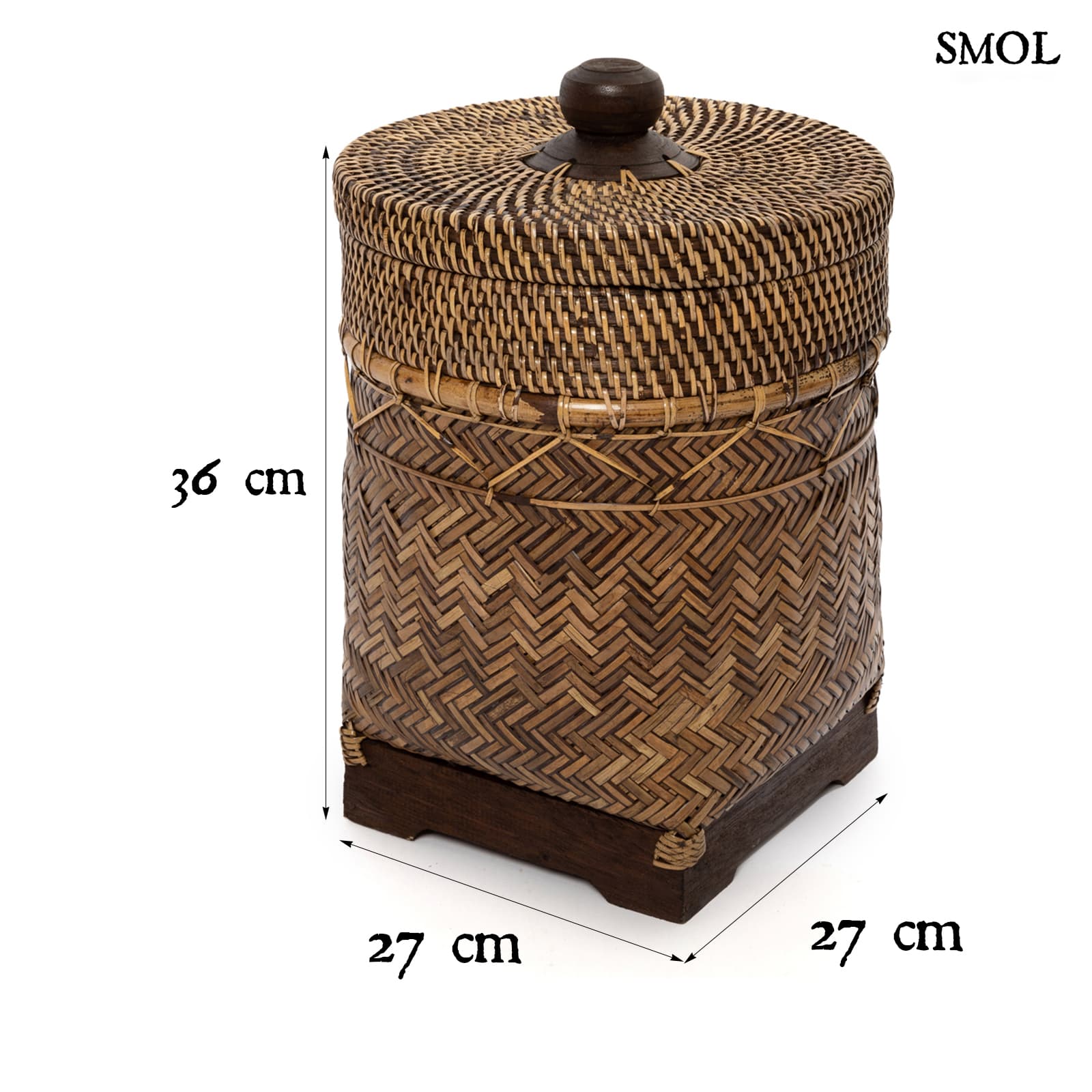 NEKODA, rattan kosár, 36 cm - smol.hu