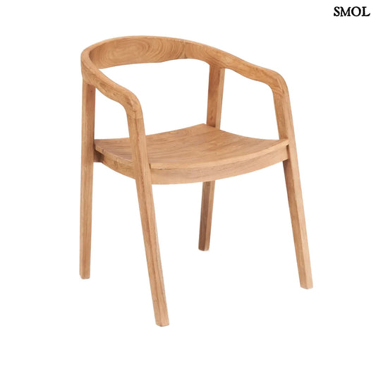 NIHI WATU, teakfa étkezőszék, 74 cm - smol.hu - fehér háttérrel