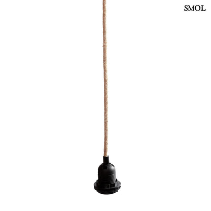 Natúr-fekete mennyezeti lámpafüggeszték -1 foglalattal, 250 cm - smol.hu - lógatva, fehér háttérrel
