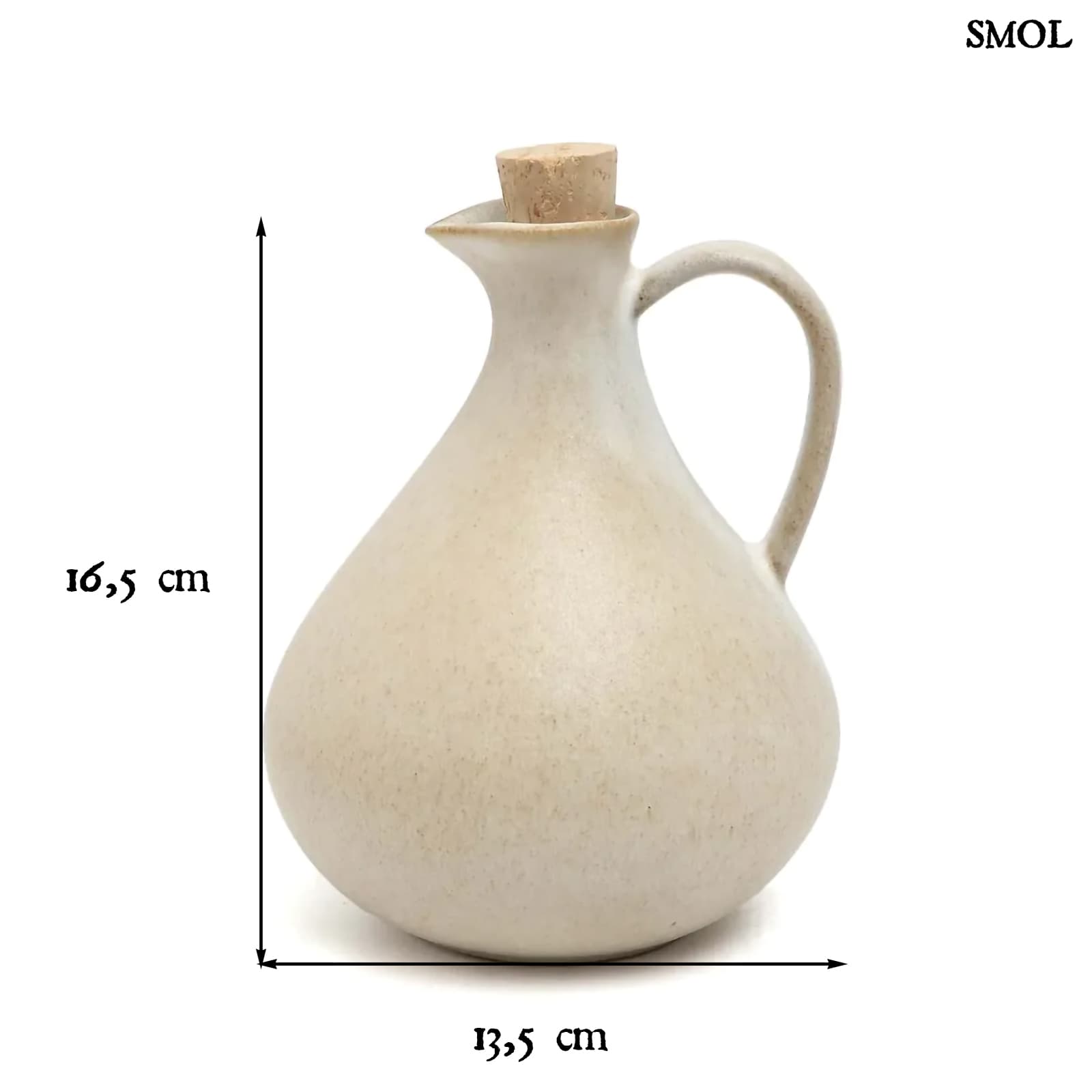 OLIVE BOTTLE N°80, kerámia olívaolaj-kiöntő, 16,5 cm - smol.hu