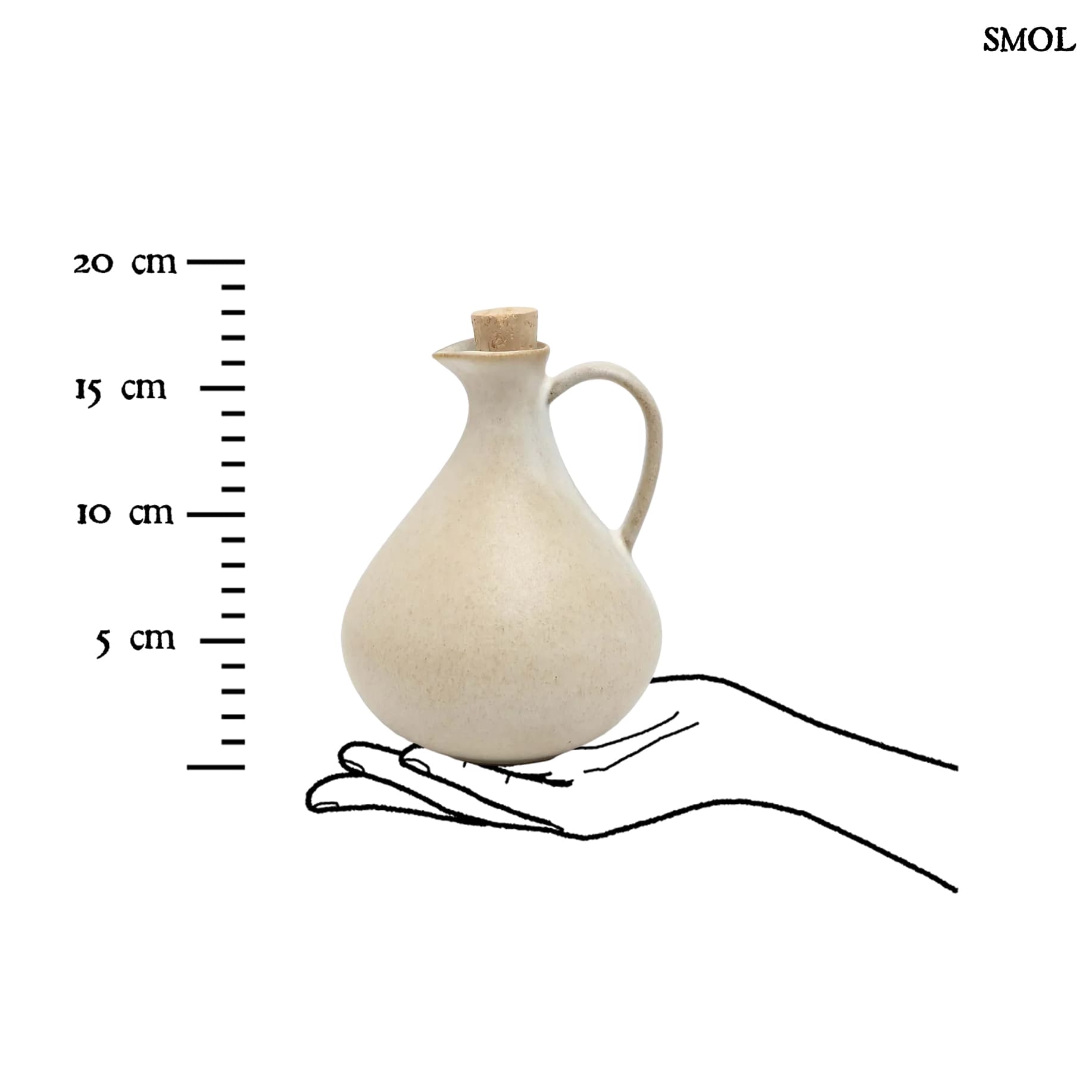 OLIVE BOTTLE N°80, kerámia olívaolaj-kiöntő, 16,5 cm - smol.hu