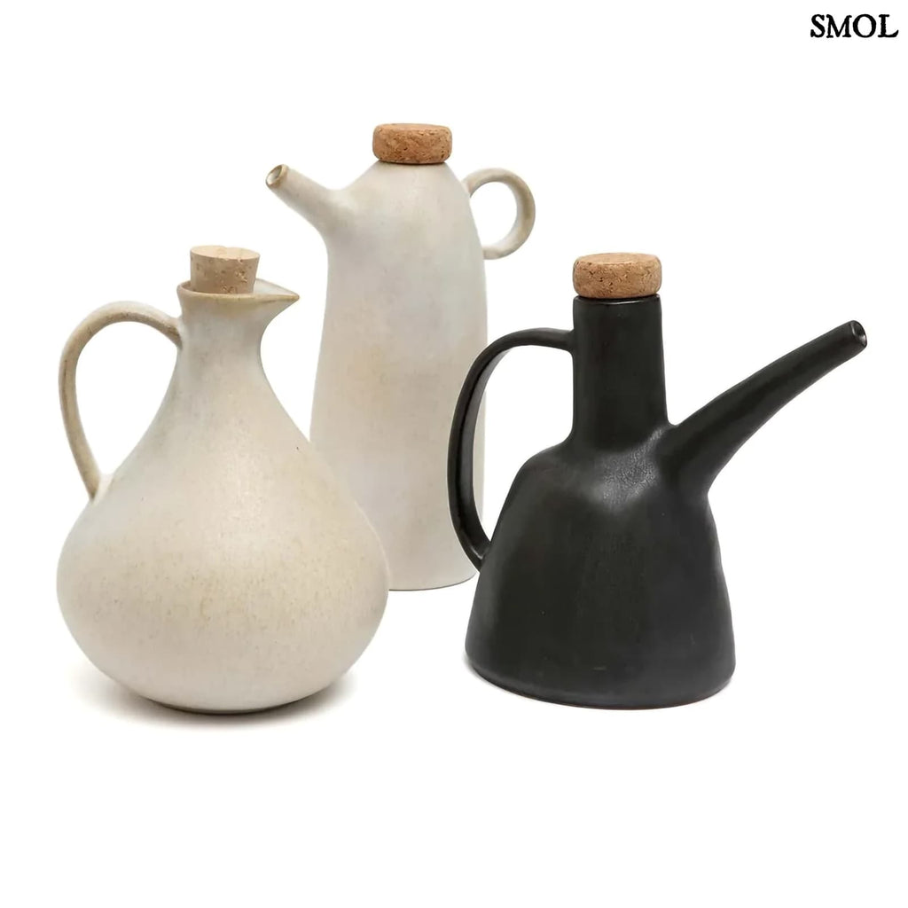 OLIVE BOTTLE N°80, kerámia olívaolaj-kiöntő, 16,5 cm - smol.hu