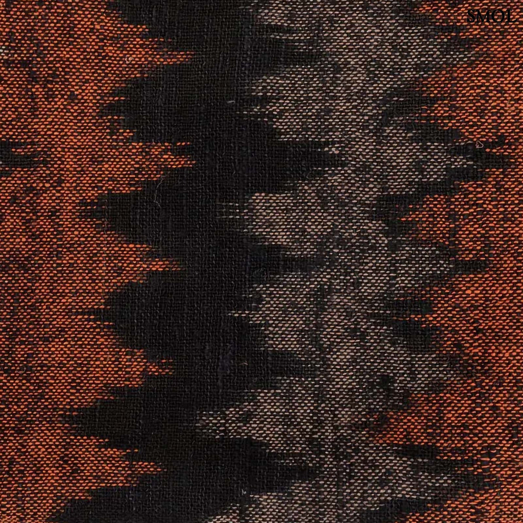 PLAID BLACK ORANGE, pamut pléd, 170x130 - smol.hu