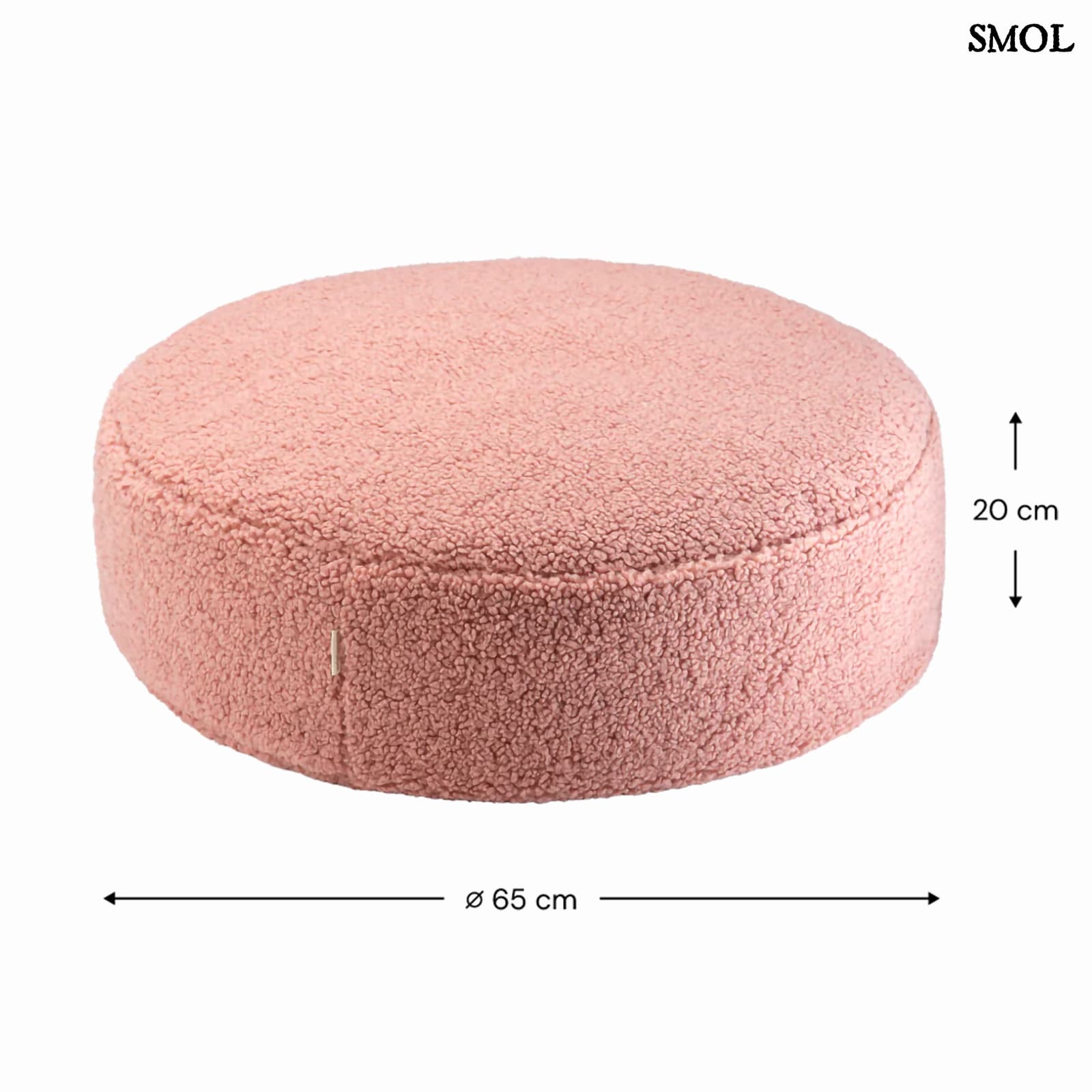 GUAVA PINK, kerek gyerek babzsák, ⌀65 cm - smol.hu