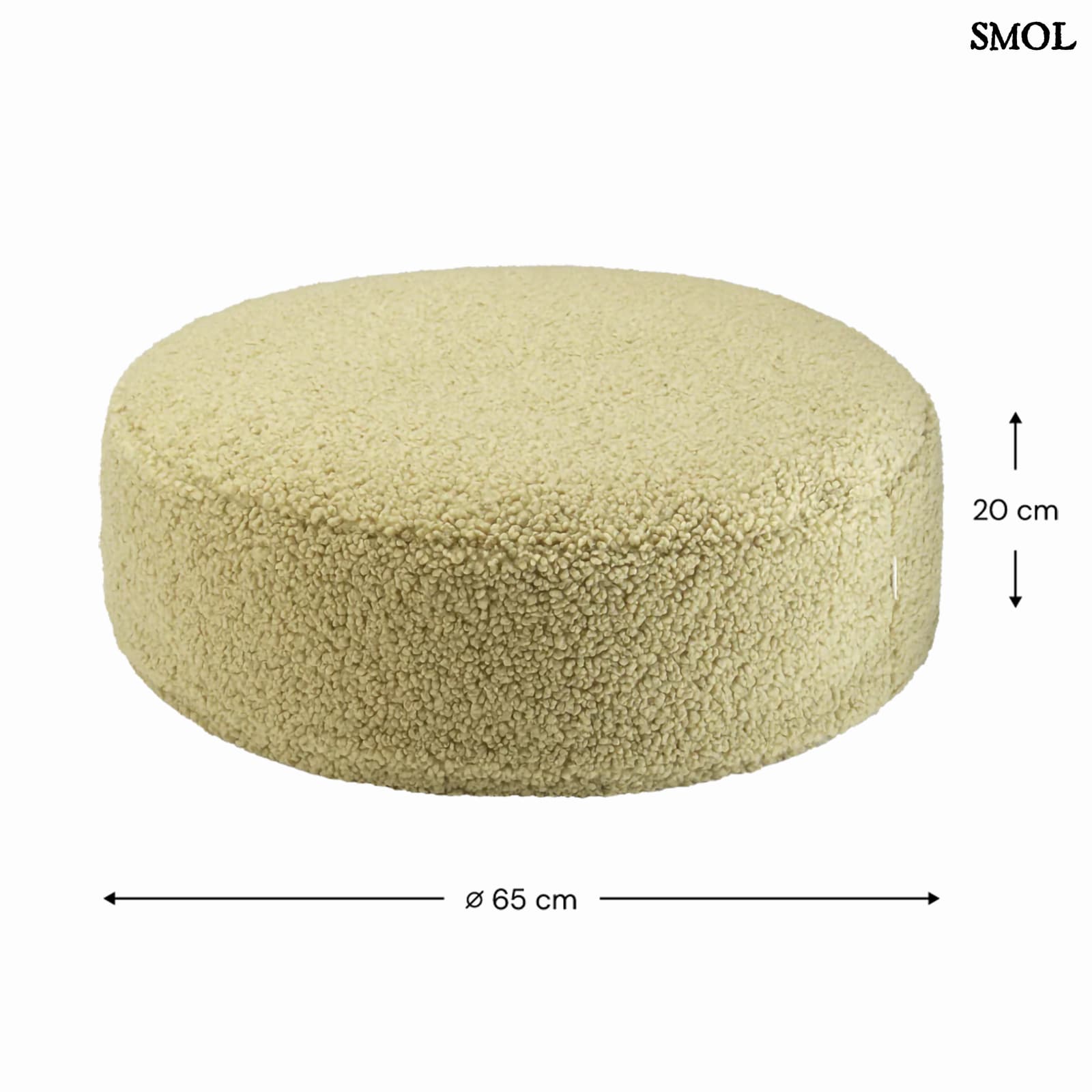 MATCHA, kerek gyerek babzsák, ⌀65 cm - smol.hu