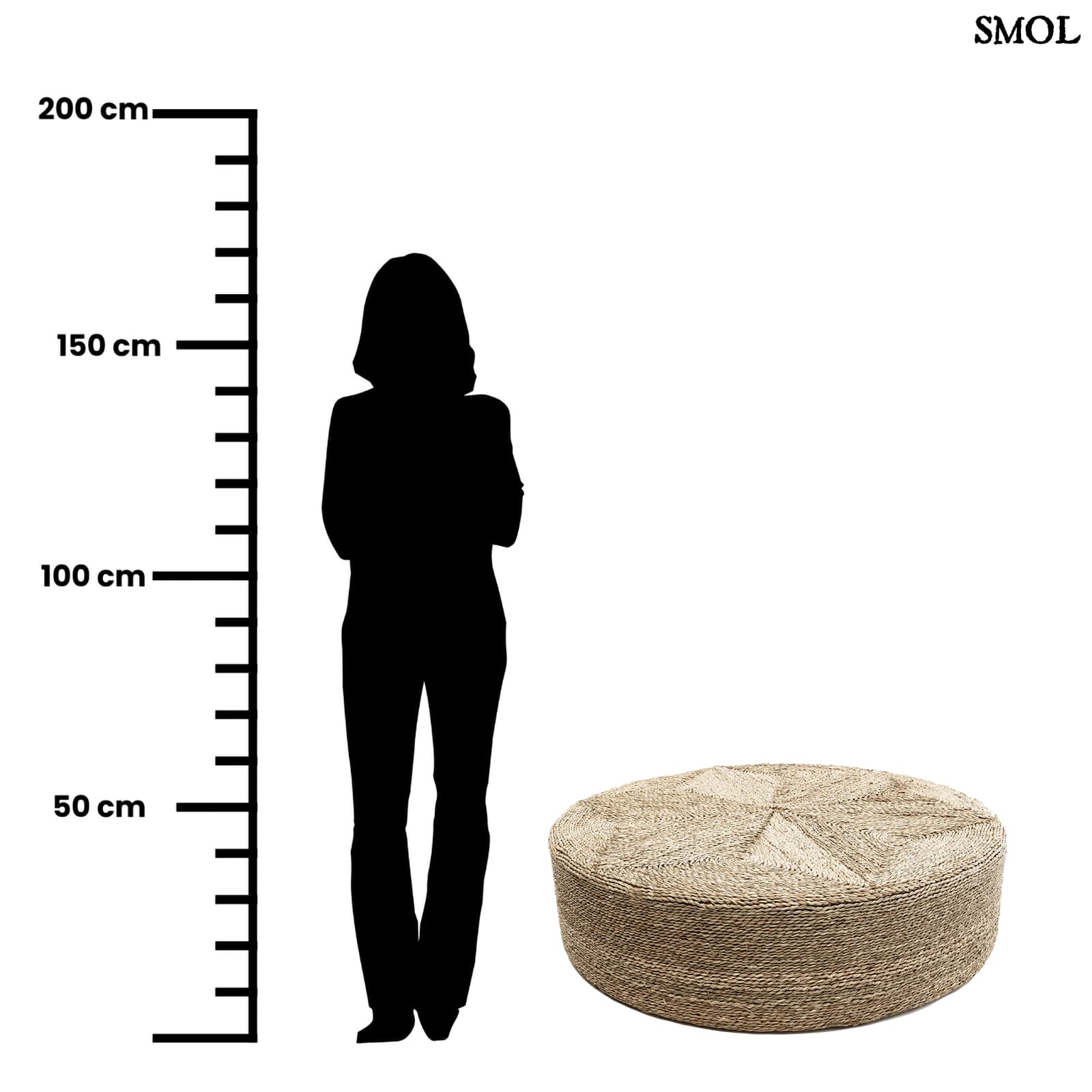 Óriás Tengerifű Puff, 100 cm | HUGE | SMOL - méretarányosan