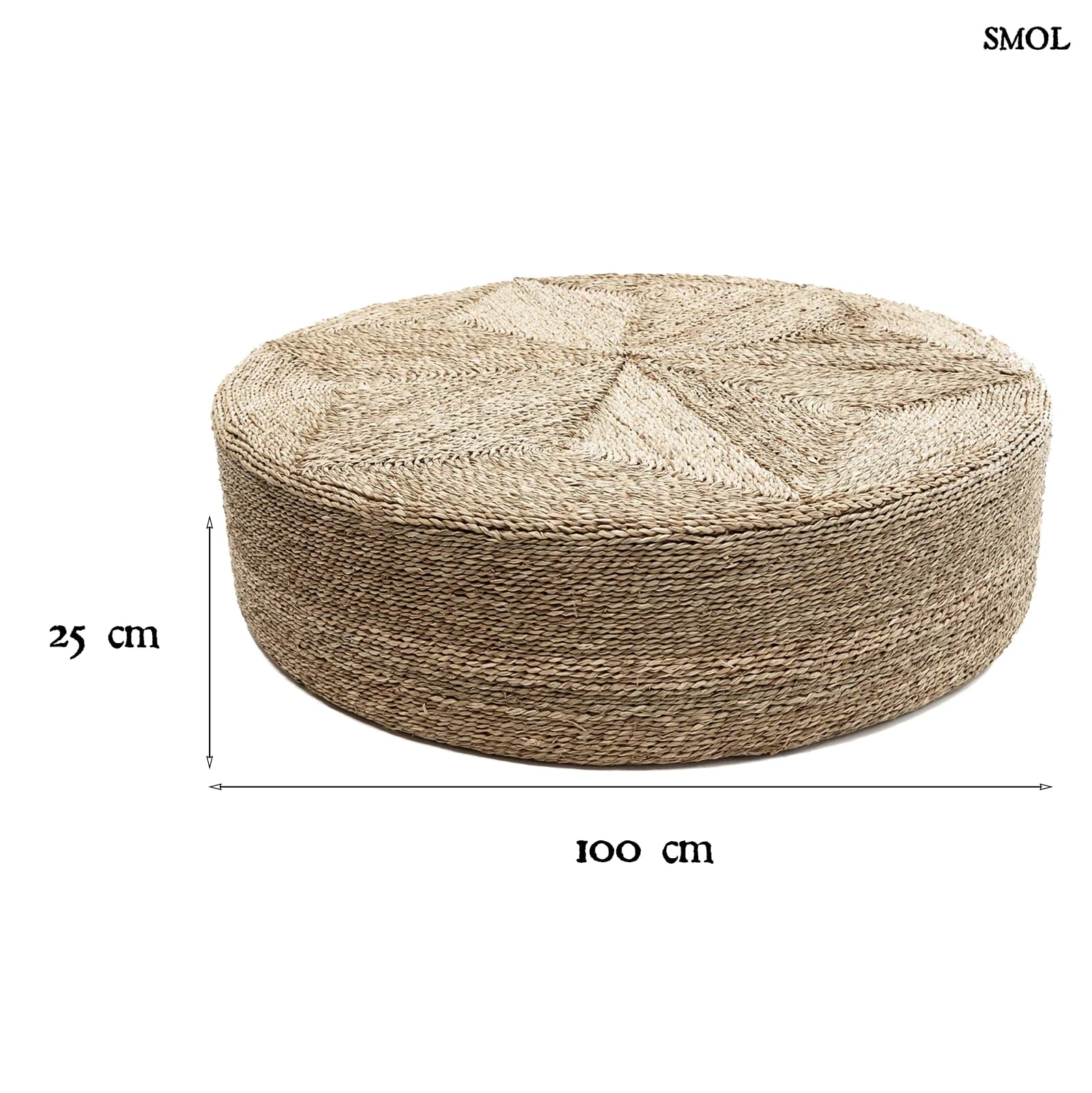Óriás Tengerifű Puff, 100 cm | HUGE | SMOL - méretekkel
