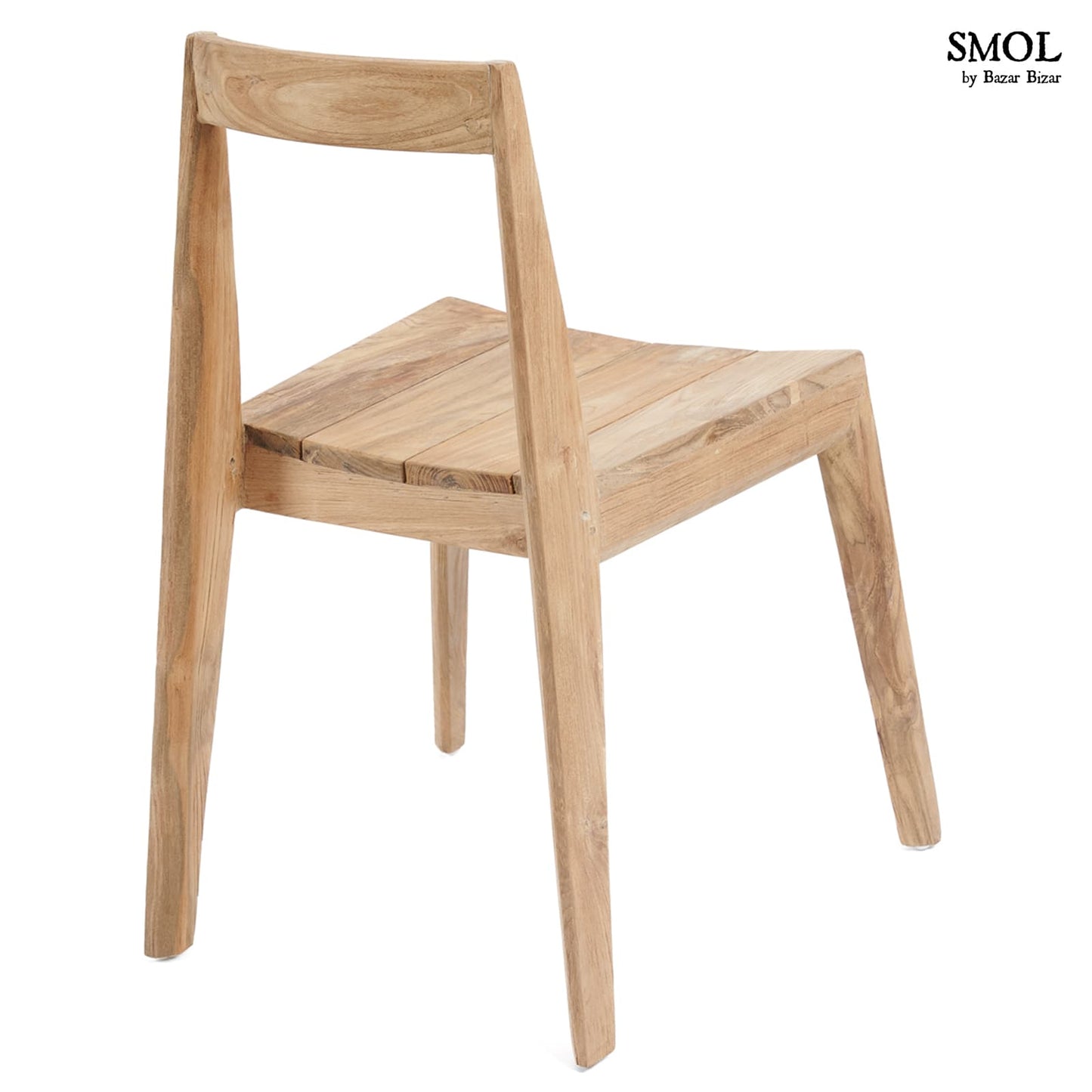 smol.hu- PAXI, natúr, fa szék, 79 cm hátulról