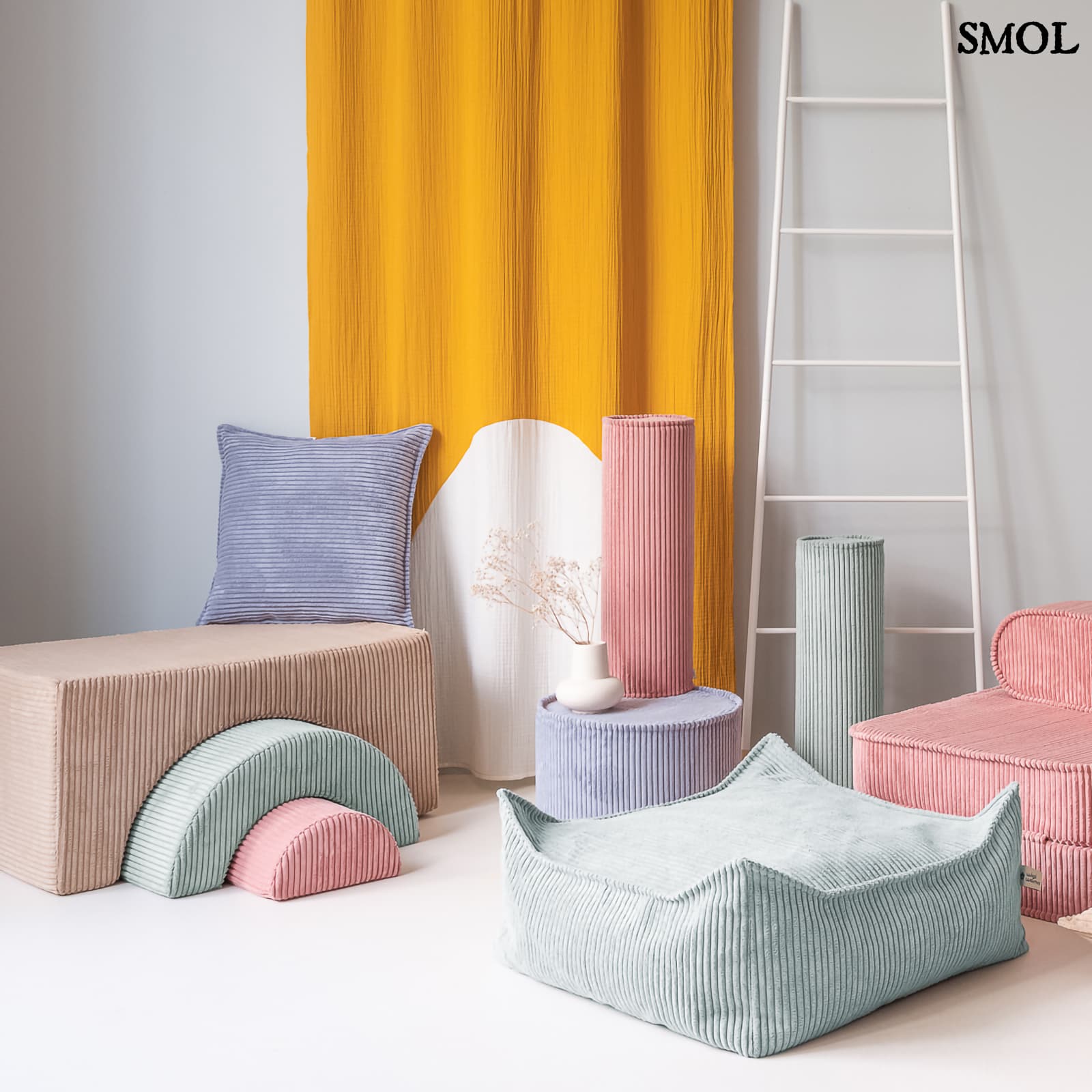 PEPPERMINT, gyerek puff, 60x60x42 - smol.hu
