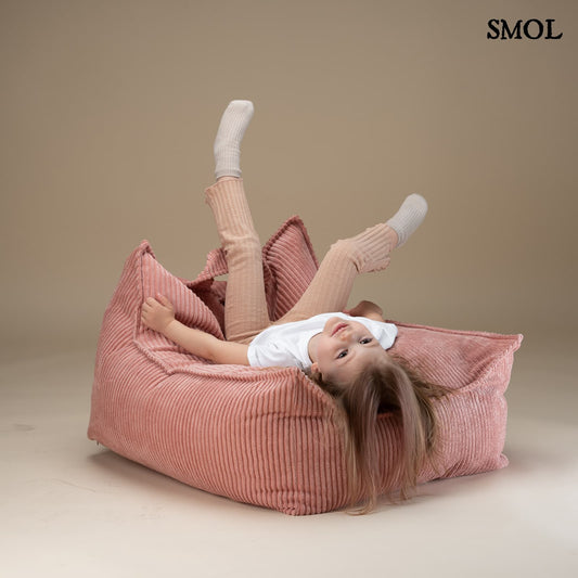 smol.hu -PIPA, rózsaszín, kordbársony babzsákfotel