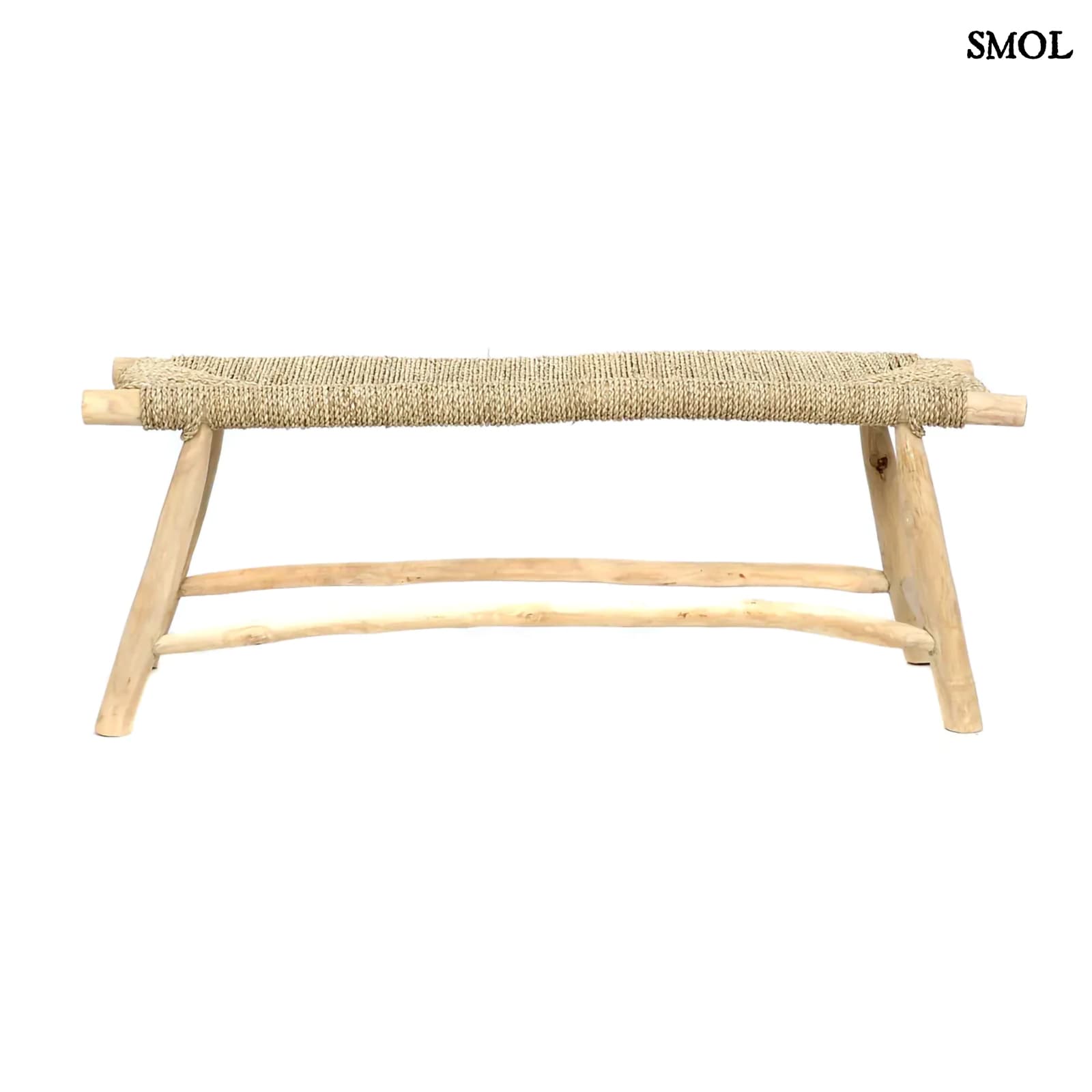 Pad - teakfa és tengerifű, 110 cm | PORTO - smol.hu - szemből