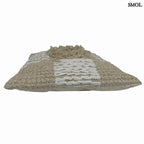 Pamut Díszpárna- fehér-natúr, 45x45 | POLA | SMOL - fektetve