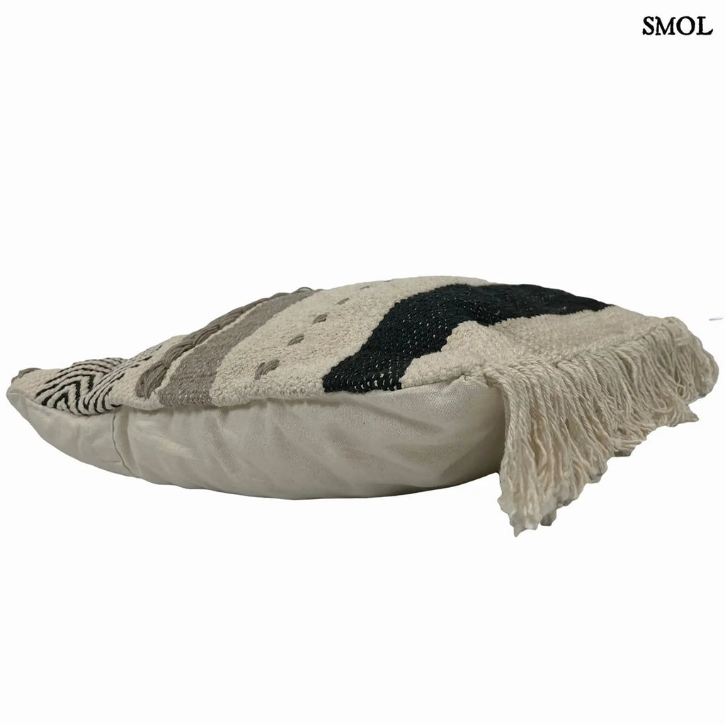 Pamut Díszpárna, 45x45 | SOSENE | SMOL - feketve