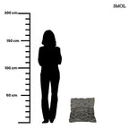 Pamut Díszpárna - fekete-szürke, 45x45 | LUTELU | SMOL - méretarányosan