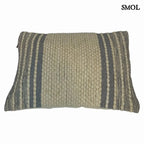 Pamut Díszpárna - szürke-natúr, 35x50 | NAAMA | SMOL - fehér háttér