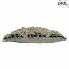 Pamut Díszpárna - szürke-natúr, 45x45 | MOIRA | SMOL - fektetve