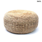 Puff vízijácintból – natúr, M | HYACINTH | SMOL - fehér háttérrel