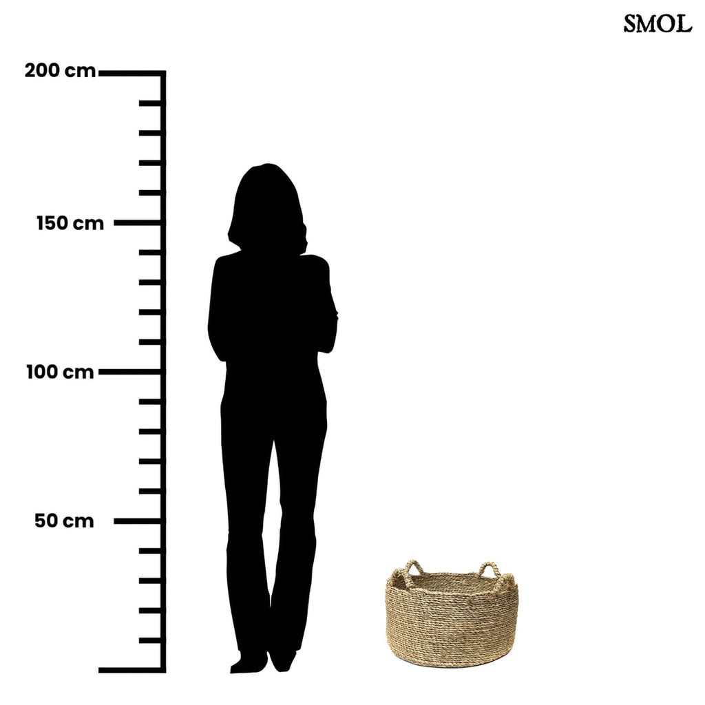 QUATRE MAINSM, tengerifű kosár, 52 cm - smol.hu