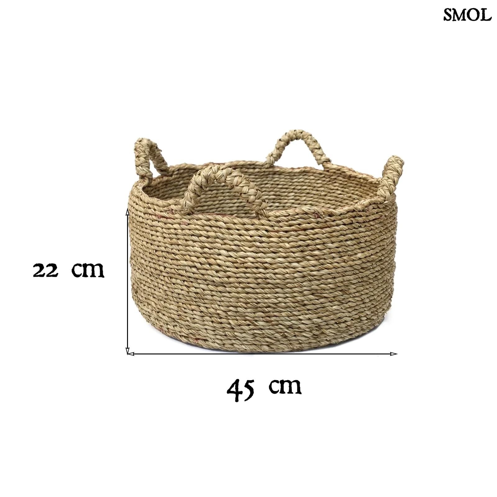 QUATRE MAINSS, tengerifű kosár, 45 cm - smol.hu