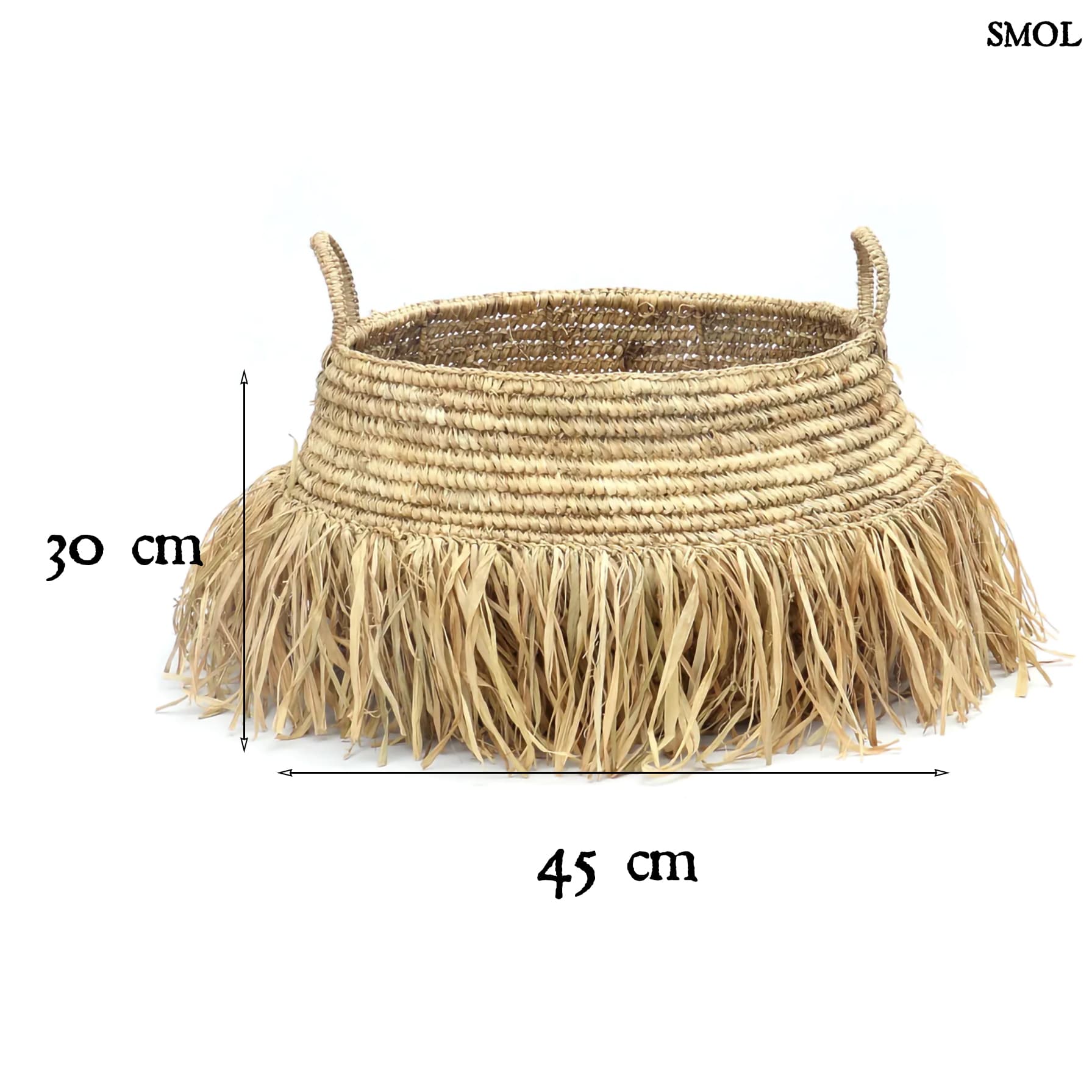 RAFFIAL, raffia kosár, ⌀ 45 cm - smol.hu
