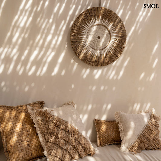 RAFMAC, raffia fali dekoráció, ⌀60 cm - smol.hu