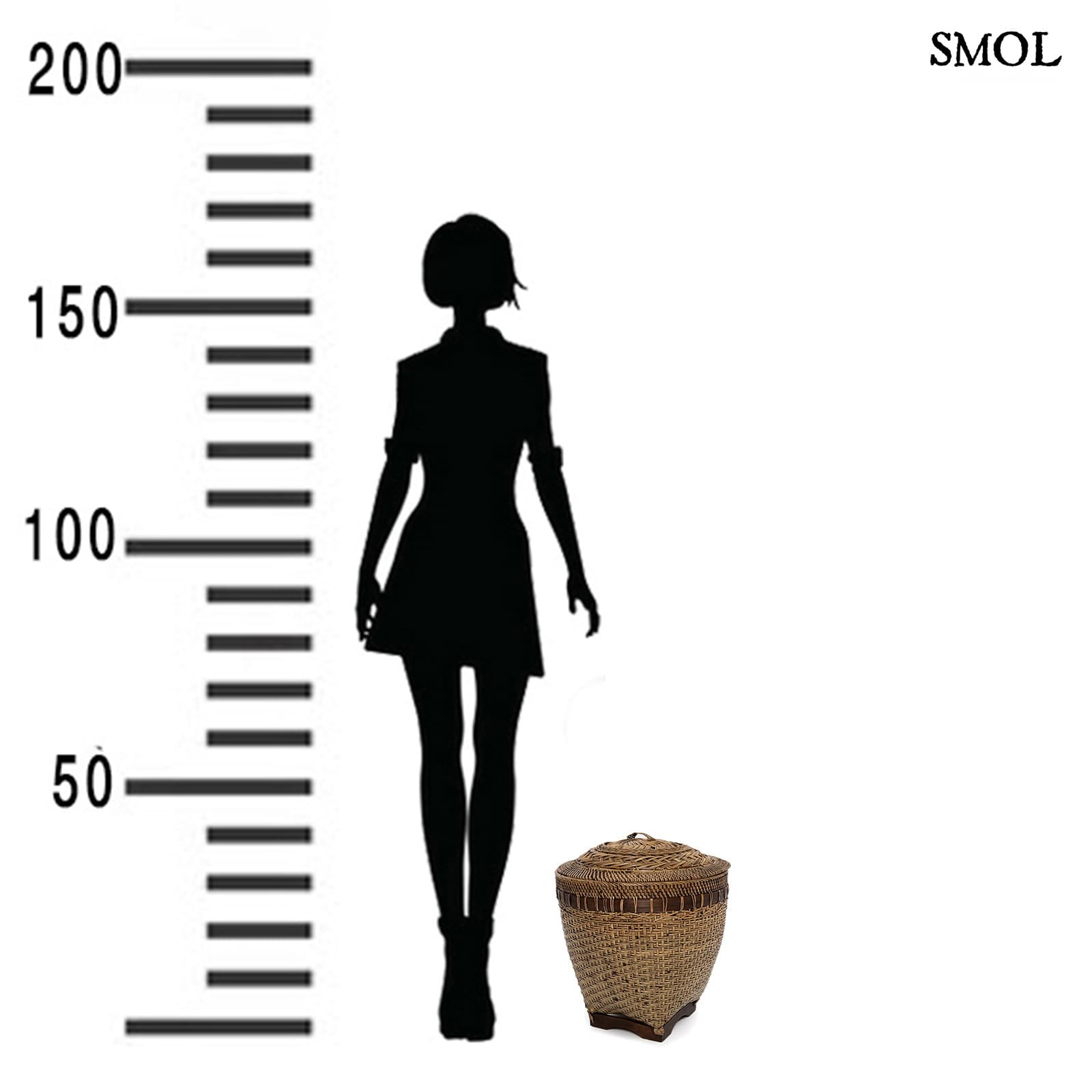 RAMALI, rattan kosár, ⌀35 cm - smol.hu