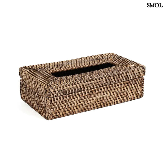 RATTAN CLASSIC, zsebkendőtartó, 27 cm - smol.hu - fehér háttérrel, oldalazva