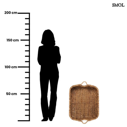 RAYAH, nagyméretű, banánlevél tárolókosár, 68 cm - smol.hu - méretrányosan