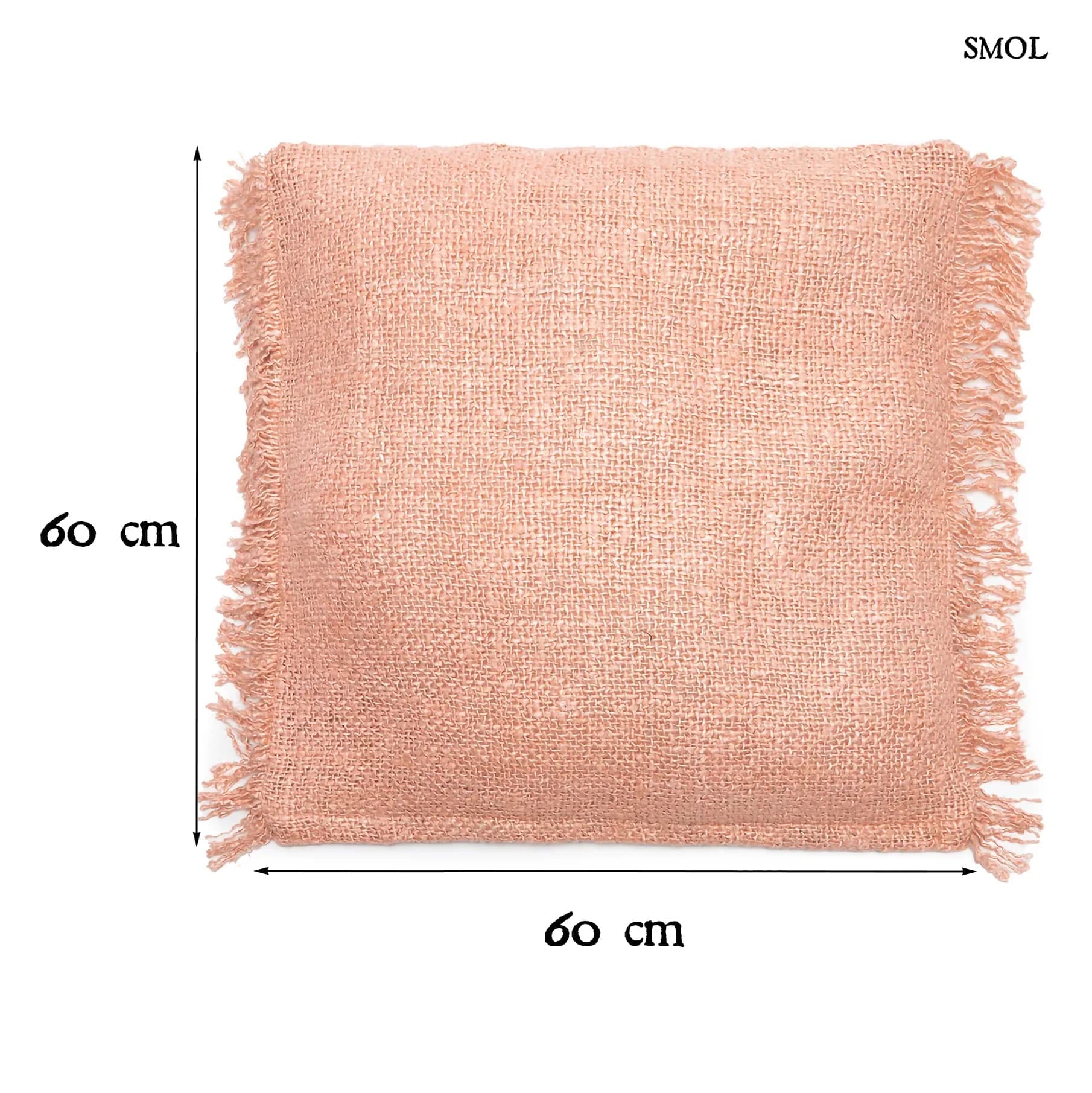 GEE SALMON, díszpárnahuzat,  60x60 - smol.hu