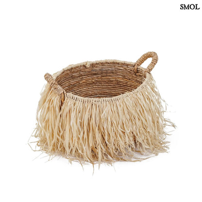 Raffia Tárolókosár, 43 cm | RAFFIA BASKET - smol.hu - felülről