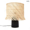 Rattan Table Lamp - Boho style, with black base | RATTAN