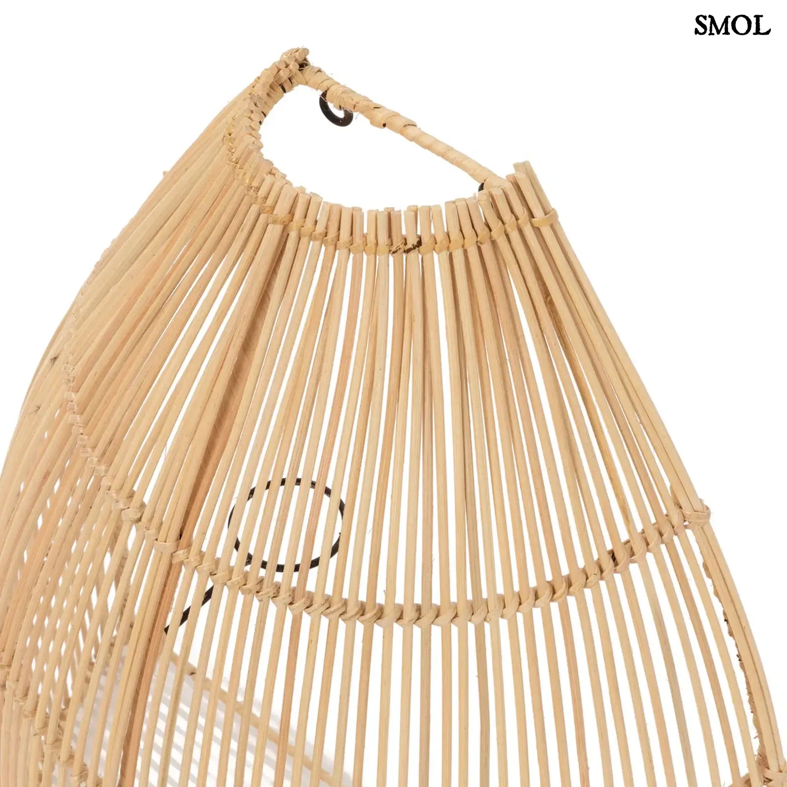 Rattan Fali lámpaernyő - natúr, L | LALO |SMOL - felső része nagyítva
