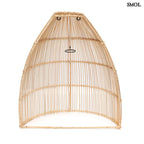 Rattan Fali lámpaernyő - natúr, L | LALO |SMOL - hátulról