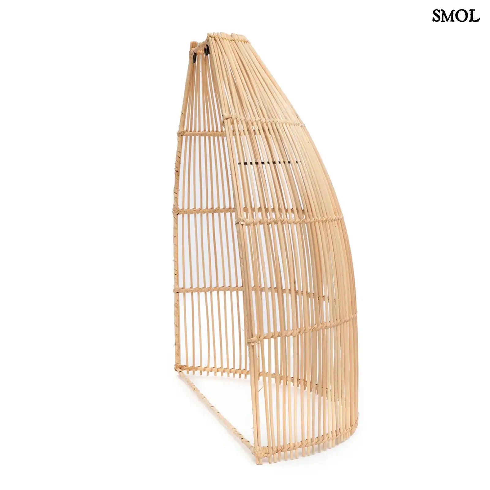 Rattan Fali lámpaernyő - natúr, L | LALO |SMOL - oldalról