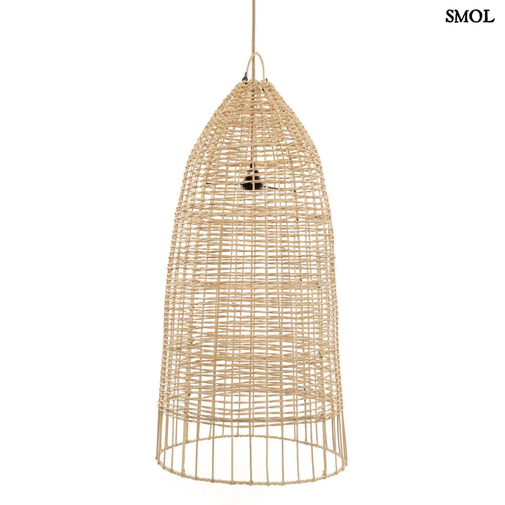 Rattan Függőlámpa – Natúr, L | ELBA