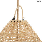Rattan Függőlámpa – Natúr, L | ELBA