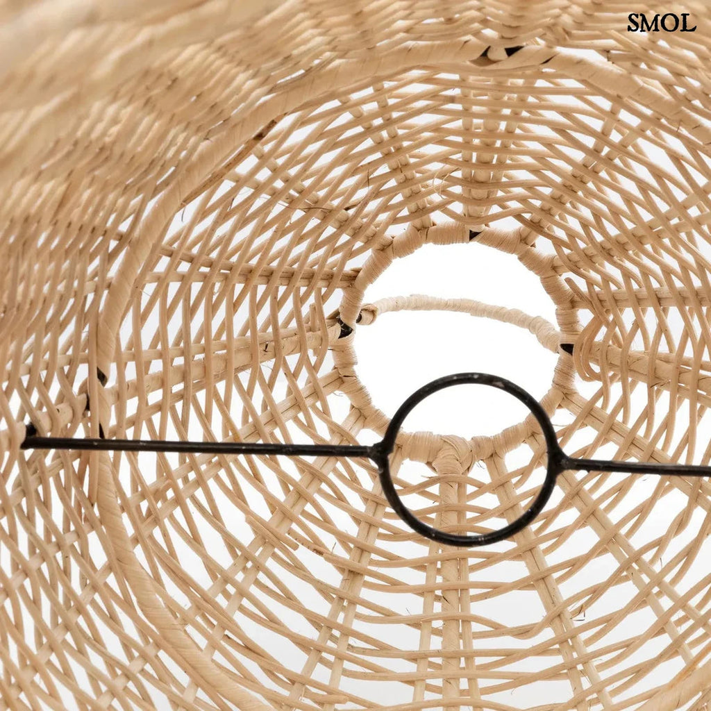 Rattan Függőlámpa – Natúr, L | ELBA