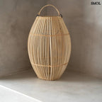 Rattan Függőlámpa – Natúr, S  | ZURI | SMOL - állólámpaként