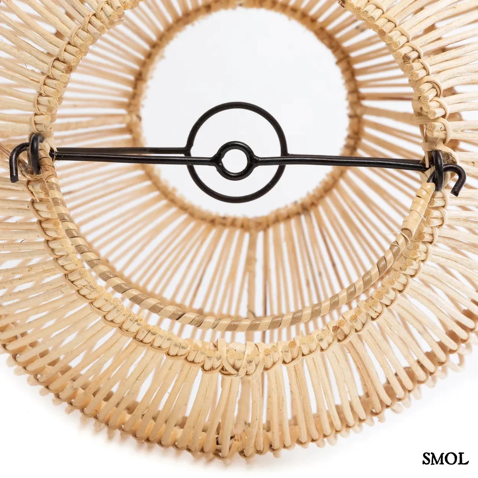 Rattan Függőlámpa, Ovális Formájú, 59 cm | ZURI | SMOL - felülről
