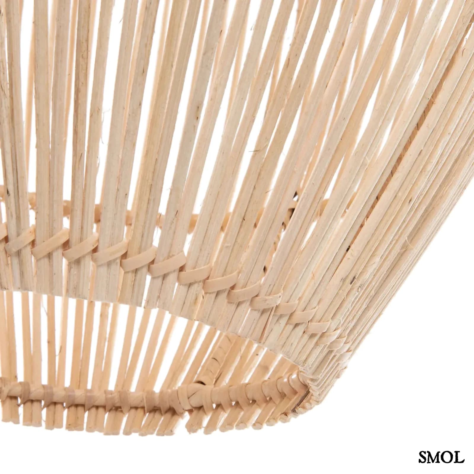 Rattan Függőlámpa, Ovális Formájú, 59 cm | ZURI | SMOL - alulról