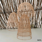 Rattan Függőlámpa - natúr, M | ELBA | SMOL - több méretben, alulról