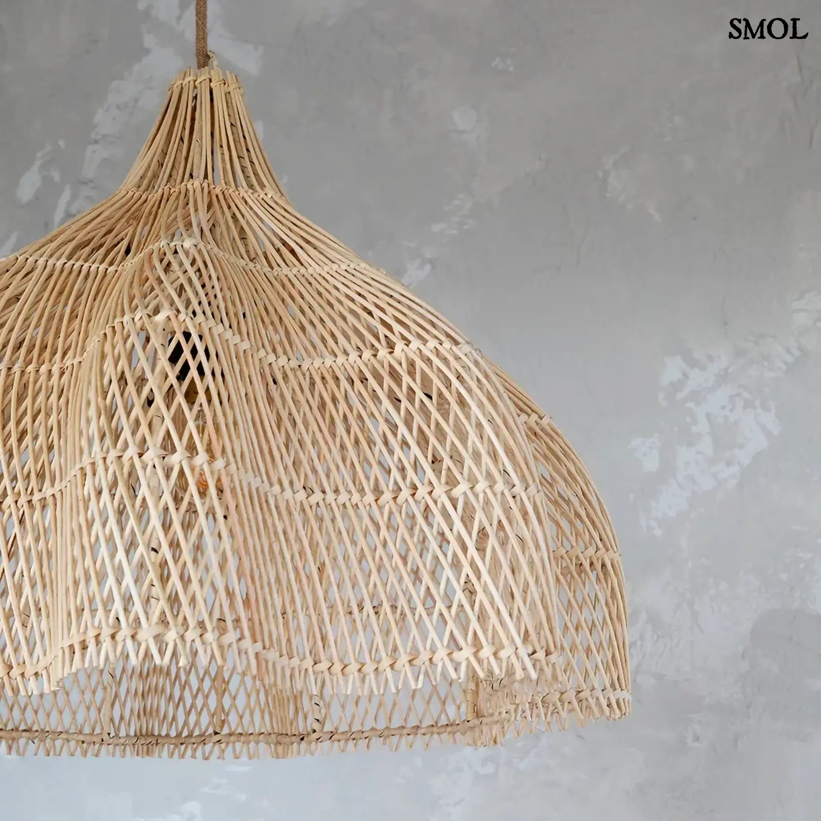 Rattan Függőlámpa -natúr, M | WHIPPED | SMOL - nagyítva