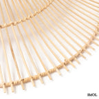 Rattan függőlámpaernyő The Sky, XL méret, natúr, óriás kupola forma oldal nagyítva