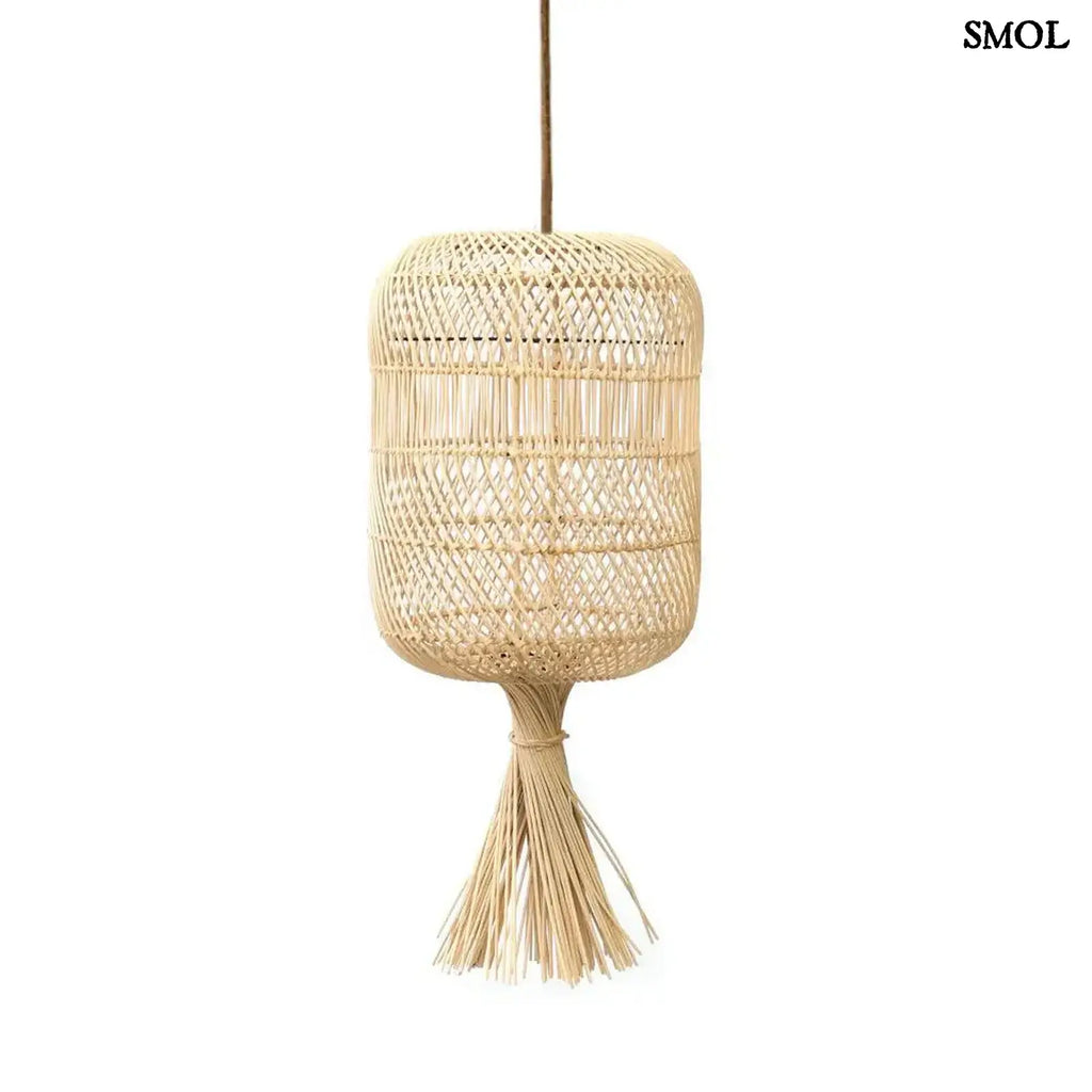 Rattan álló- és függőlámpa, természetes, S | DUMPLING | SMOL - függőlámpaként